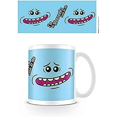 Image of Pyramid MG24858 Rick and Morty Mr Meeseeks Face Coffee Mug, Porcelain, Multi Colour