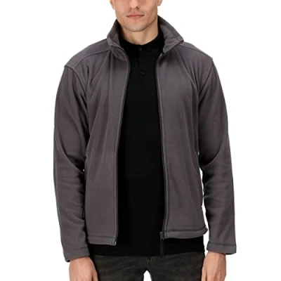 Image of Regatta Men&#039;s Full Zip Micro Fleece Jacket, Seal Grey, M