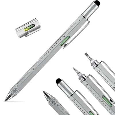 Image of 6 in 1 Multi Tool Pen Spirit Level Screwdriver Ruler DIY Gadget Men Women Gift Dad Mum Her Him