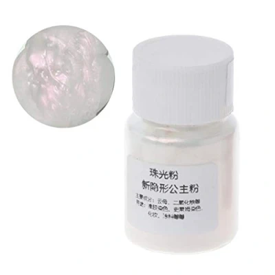 Image of smallJUN Resin Dye Powder Mica Pearl Pigments Colorants Crystal Mud Jewelry Making Pigment White &amp; Pink