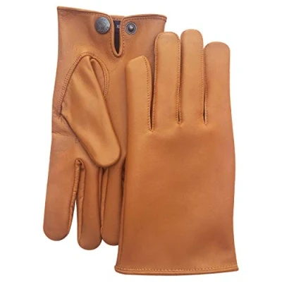 Image of PSS Leather Ultimate Premium Class Winter Warm Comfortable Men&#039;s Classic Slim Fit Fashion Dress Driving gloves Real Genuine Sheep 084 (Tan, XL)
