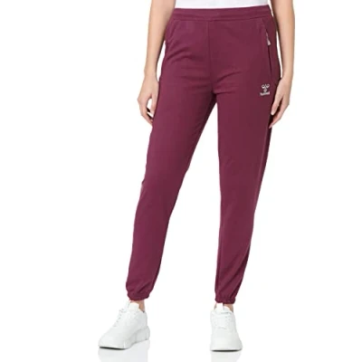 Image of hummel Hmlmove Grid Cot. Women&#039;s Casual Pants Grape Wine