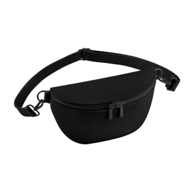 Image of BagBase Boutique Waist Bag One Size Black/Black