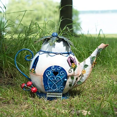 Image of ProdBuy Limited Metal Fairy Garden Teapot House