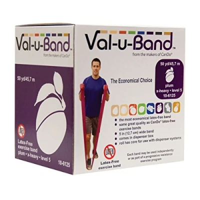 Image of CanDo Val u Band Plum 50 yd Latex Free alternative to dumbbells