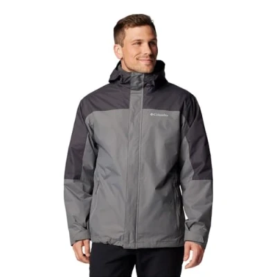 Image of Columbia Men&#039;s Tunnel Falls 2 Interchange Jacket, City Grey/Shark, XXL