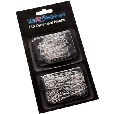 Image of WeRChristmas Ornament Hooks, Silver, Small and Large Multi Pack
