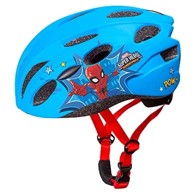 Image of DISNEY Seven Polska Unisex Youth Spiderman Bicycle Helmet, Multicoloured, One Size