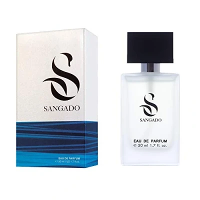 Image of SANGADO Acqua Genovese Perfume for Men, 8 10 Hours Long Lasting, Luxury Smelling, Aromatic Aquatic, Fine French Essences, Extra Concentrated (Eau de Parfum), Refined 50 ml Spray