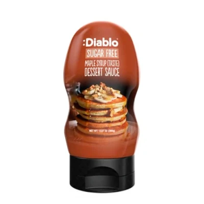 Image of Diablo Maple Syrup (Taste) Dessert Sauce Sugar Free Gluten Diabetic Friendly Hamper Available Perfect for Gifting 390g