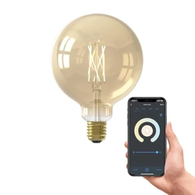 Image of Calex Smart LED Globe Filament lamp E27 1800 3000K 7W 806 lm