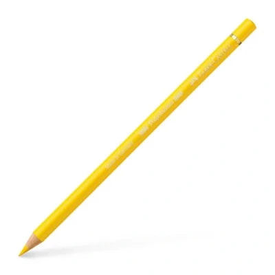 Image of Faber Castell Art &amp; Graphic Polychromos Colour Pencil, (107), Cadmium Yellow, For Art, Craft, Drawing, Sketching, Home, School, University, Colouring