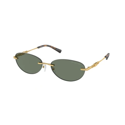 Image of Michael Kors Manchester Sunglasses, Women&#039;s, Size: 58, Green solid/green solid