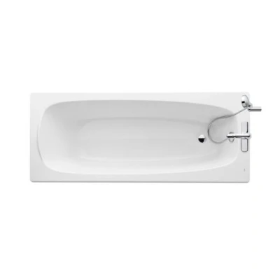 Image of Roca Malaga Straight Eco Bath 1700 X 700mm 2 Tap Hole