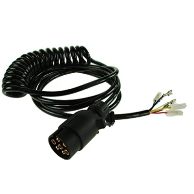 Image of Maypole 4 m Trailer Front Harness with 7 Pin Plug to Spade Terminals, Suitable Replacement for Ifor Williams Trailers