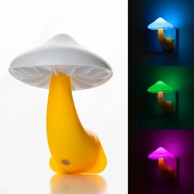 Image of Gloomie Colour Changing Mushroom Night Light with UK Plug