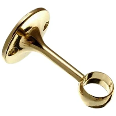 Image of Merriway BH01999 EB Towel Rail Centre Support Bracket, 19mm (3/4 inch) Brass Plated 19 mm
