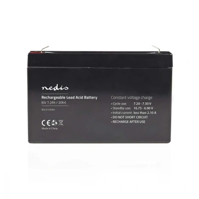 Image of Nedis 6V 7200mAh Rechargeable Lead A Battery