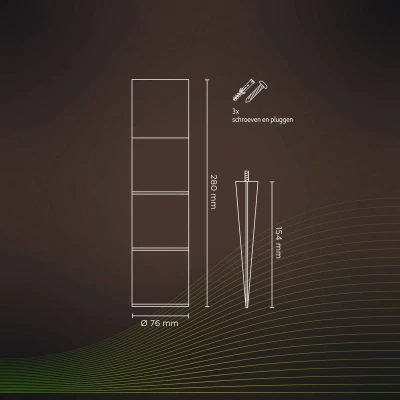 Image of Calex Smart Outdoor Gardenpost pillar light RGBW