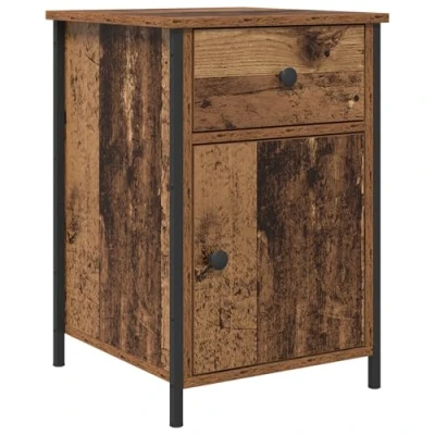 Image of vidaXL Bedside Cabinet Old Wood 40x42x60 cm Engineered