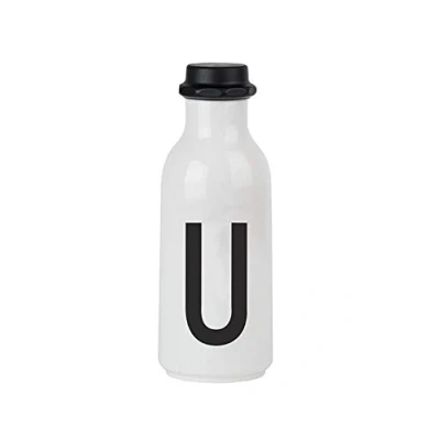 Image of Design Letters Personal Tritan Water Bottle (U) 500ml BPA free and BPS Leak proof Drinking in Nordic for Adult, Kids, Outdoor, Office, Sports, School, Available from A Z