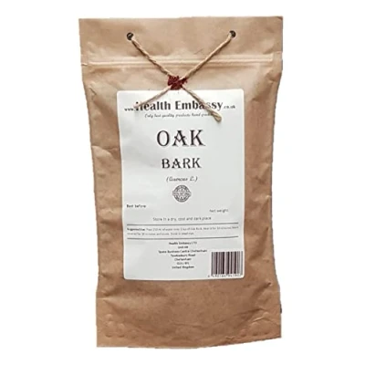 Image of Oak Bark Tea (Quercus Cortex) Health Embassy 100% Natural (100g)