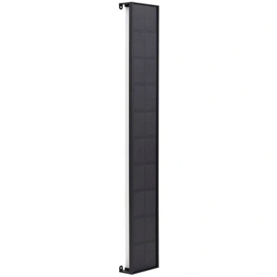 Image of Lindby LED solar wall light Laarni, dimmable, IP54, black