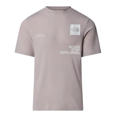 Image of The North Face Mountain Foundation Coordinates TEE Sports Tshirt, Men&#039;s, Size: Medium, Moonstone grey