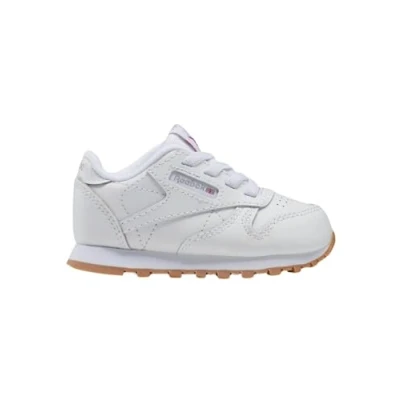 Image of Reebok Unisex Baby CL LTHR Sneaker, FTWWHT/FTWWHT/RBKG02, 9.5 UK Child