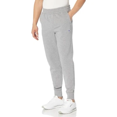 Image of Champion Men&#039;s Authentic Originals Sueded Fleece Jogger Sweatpant Grey Small
