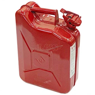 Image of Steel Jerry Can (Jerrican) 10 Litre Red