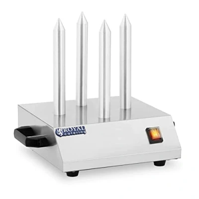 Image of Royal Catering Hot Dog Bun Toaster RCHW 200 (200 W, Max Temperature: 145 C, 4 rods, Stainless Steel, Easy Operation)
