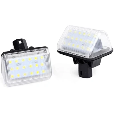 Image of VIGORFLYRUN PARTS LTD 2pcs LED Car License Plate Lights Lamps Assembly Set for M azda 6 2003 2008, CX 5 2013 2014, 7 2007 2012, Speed 2006 2007, 18 Canbus 12V Error Free White Lamp