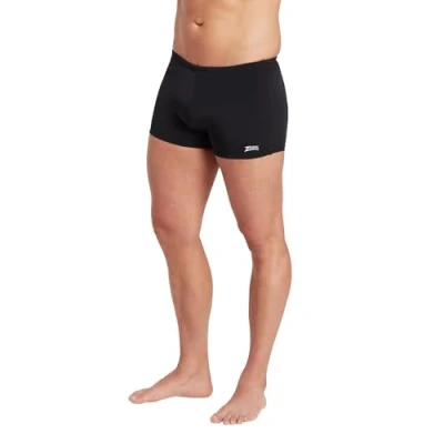 Image of Zoggs Men&#039;s Cottesloe Hip Racer Swim Briefs, Black, 42