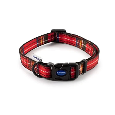 Image of Ancol Nylon Adjustable Collar, 30 50 cm, Red