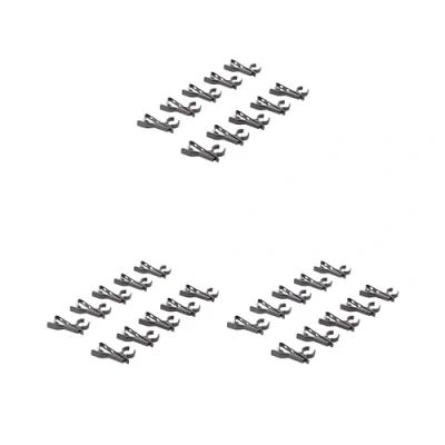 Image of 3 set 10 Pieces Portable Microphone Lapel Tie Lavalier Mic Metal Clip Holder 12mm