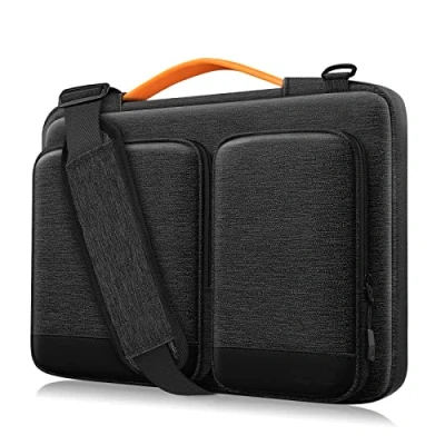 Image of Alfheim 14 14.2 inch Laptop Case Sleeve, Waterproof Shock Resistant Lightweight Shoulder Bag, 360 Protective Notebook Briefcase Compatible with 15.4 MacBook Pro USB C A1990 A1707 A2442