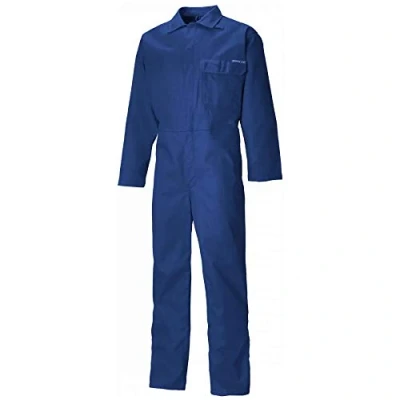 Image of Dickies Everyday Flame Retardant Coverall Antistatic Boiler Suit Size Pockets Firechief Lightweight ROYAL FR24/7 Regular Leg (3XL, ROYAL)