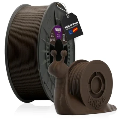 Image of Winkle PLA Filament 1.75mm Printing 3D Printer Ebony Brown 300g Spool