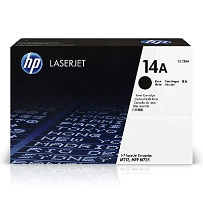 Image of HP CF214A 14A Original LaserJet Toner Cartridge, Black, Single Pack
