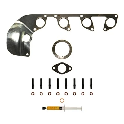 Image of 03G253010AV100 Mounting Kit, charger AJUSA JTC11704 with studs, syringe oil gaskets/seals VOLKSWAGEN: Golf 5, Passat B6 Variant, CC