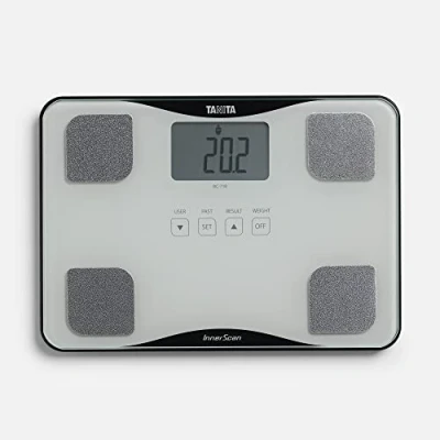 Image of TANITA BC718SWH36 Body Composition Monitor, Ultra Thin Glass white