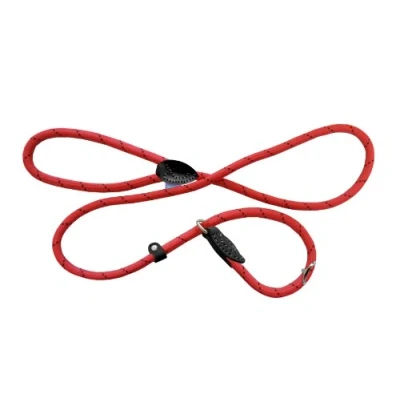 Image of Dog &amp; Co Mountain Rope Slip Lead Red/black 150cm