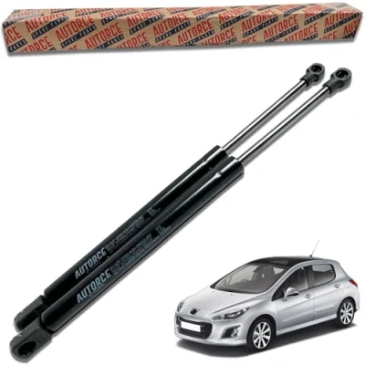 Image of AUTORCE 2 Pcs Rear Tailgate Boot Gas Struts Intended For PEUGEOT 308 MK1 Hatchback (4A, 4C) 2007 2015) Lift Support Shock Absorber System 410 (N) 455 MM 8731Q6