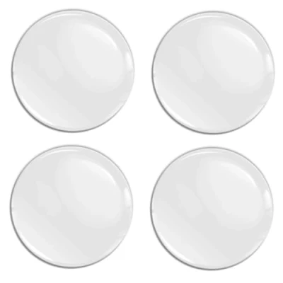Image of SkinoEu Set of 4 x 55 mm Stickers for Hub Caps,Wheel Center Cap Adhesive,White A 5555