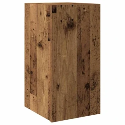Image of vidaXL Modern TV Cabinet Stand Unit Hanging Media Storage with Ample Space, Engineered Wood, Brown, 30.5 x 30 60 cm Ideal for Living Room Decor