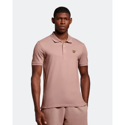 Image of Lyle and Scott Polo Plain Old Pink size M