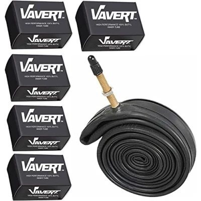 Image of Vavert 700 x 18 25c Road Bike Inner Tubes Presta Valve (Pack of 5)