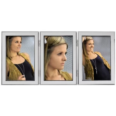 Image of Hama Philadelphia Portrait Frame 3x 13x18 cm, Metal, Silver, 3 x 13 18 cm