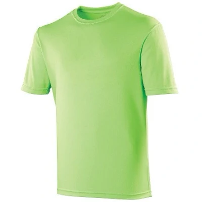 Image of AWD Just Cool Kids Breathable T Shirt Electric Green 12/13 Years